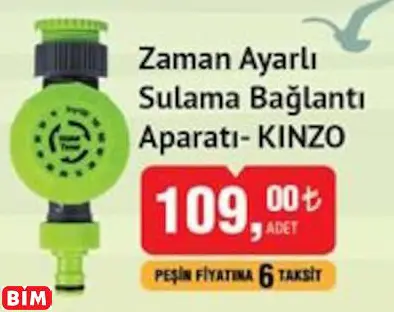 ZAMAN AYARLI SULAMA BAĞLANTI APARATI- KINZO